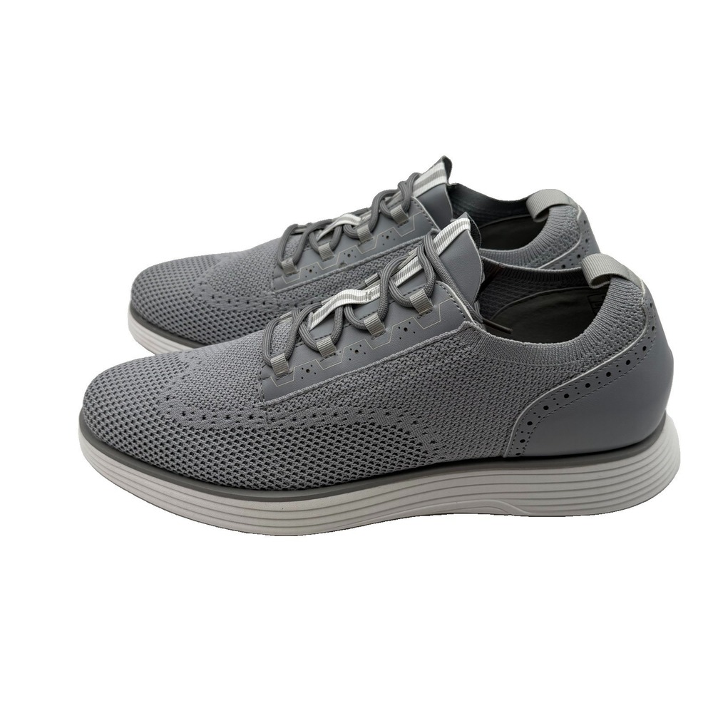 Bruno Marc Knit Oxford Men's Shoes Sz 12 Gray Wingtip Brogue Excellent Condition